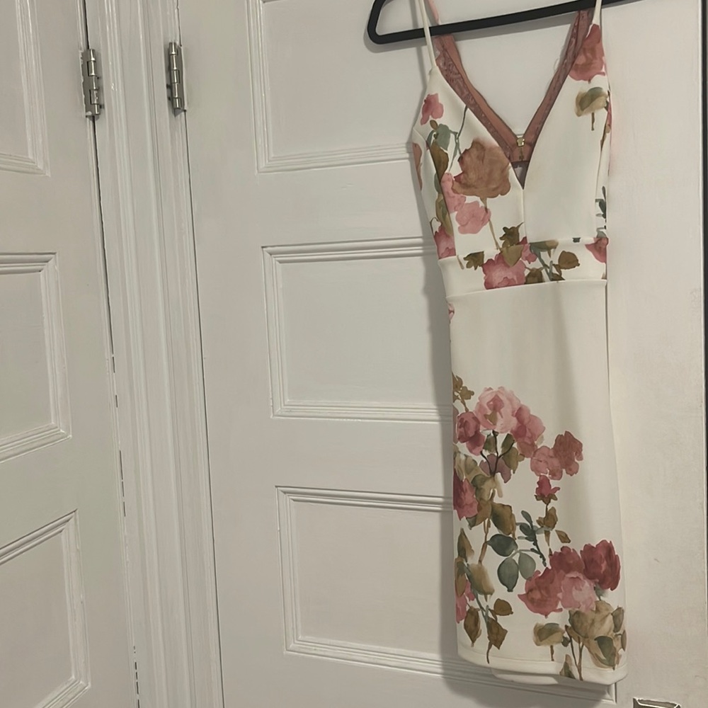 Windsor open back mini dress